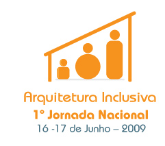 Logo da 1ª Jornada de Arquitetura Inclusiva
